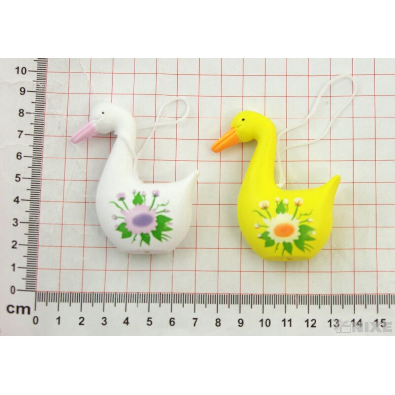 ZÁVĚS HUSA 6ks 7x4cm*MIX BAREV