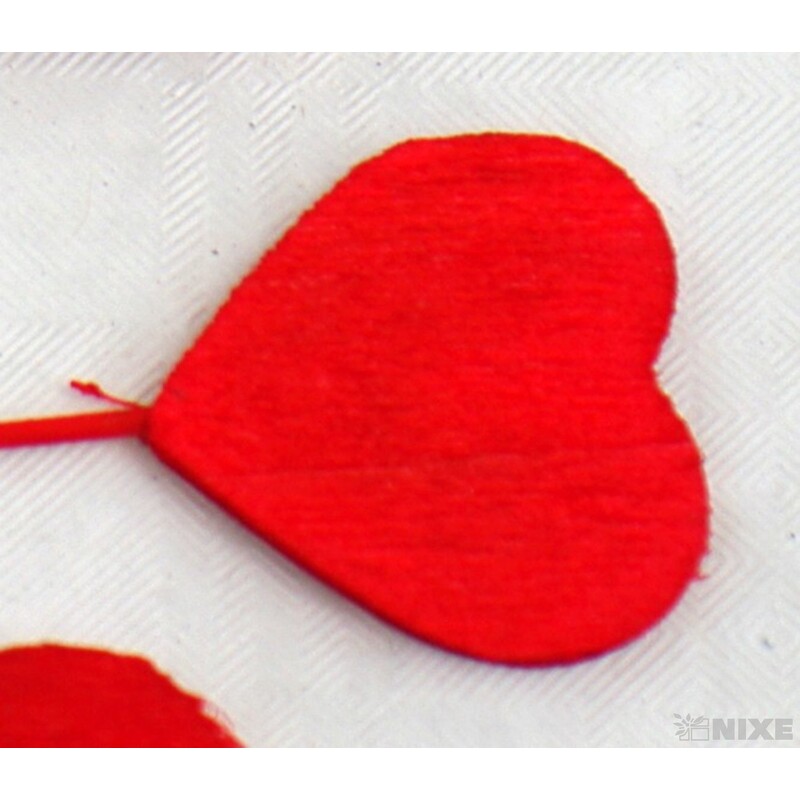 ZÁPICH D SRDCE 12ks 3x13cm*ČERVENÁ