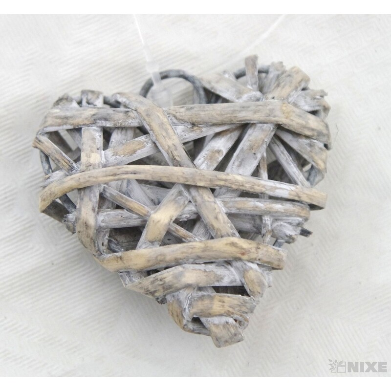 ZÁVĚS SRDCE 5cm*PŘÍRODNÍ