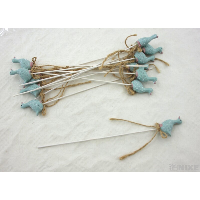 ZÁPICH HUSA 12ks 4x25cm*TYRKYSOVÁ