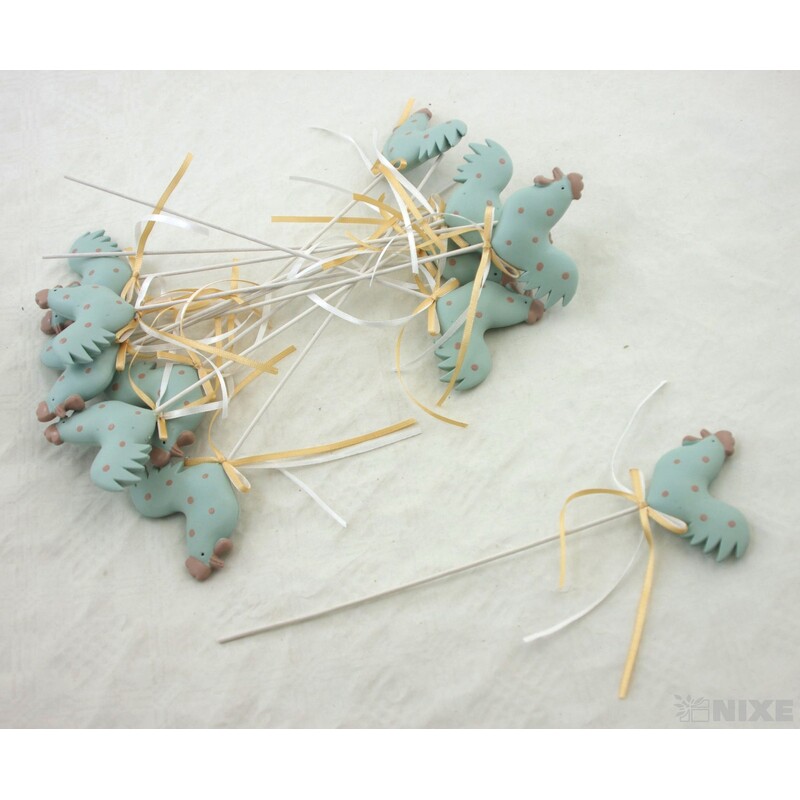 ZÁPICH SLEPICE 12ks 6x27cm*TYRKYSOVÁ