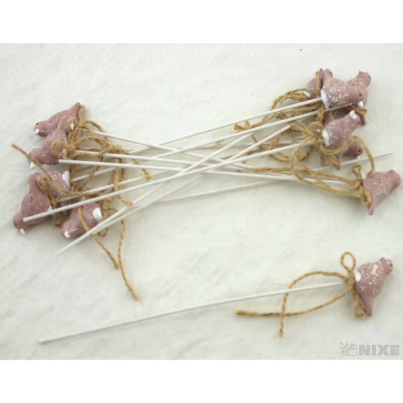 ZÁPICH SLEPICE 12ks 3x24cm*HNĚDÁ SV.