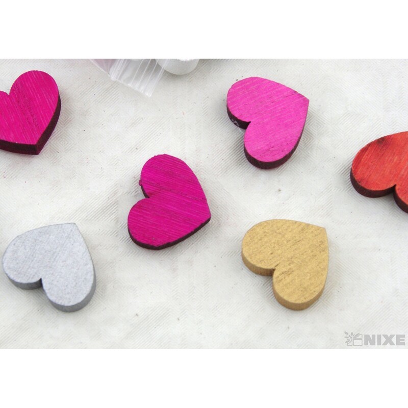 SRDCE D 2,5cm 56ks*MIX BAREV