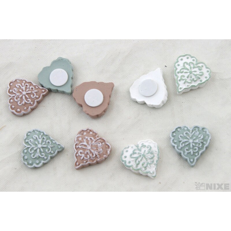 SRDCE NALEP. 2,5cm 9ks*MIX BAREV