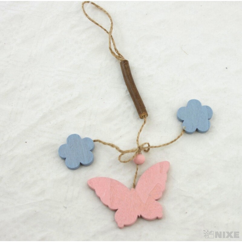 ZÁVĚS D MOTÝL 6ks 5x6cm*MIX BAREV