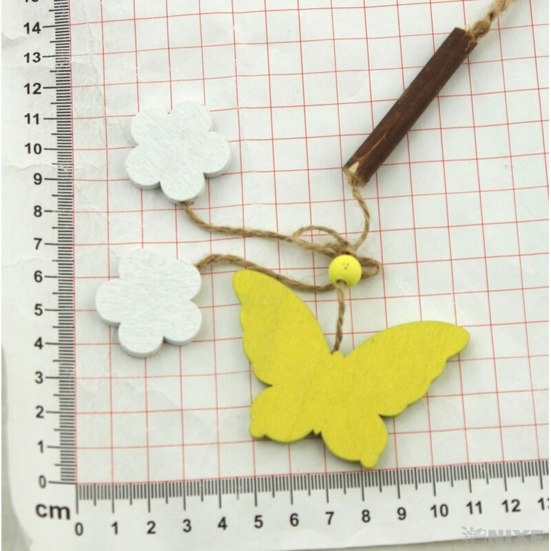 ZÁVĚS D MOTÝL 6ks 5x6cm*MIX BAREV