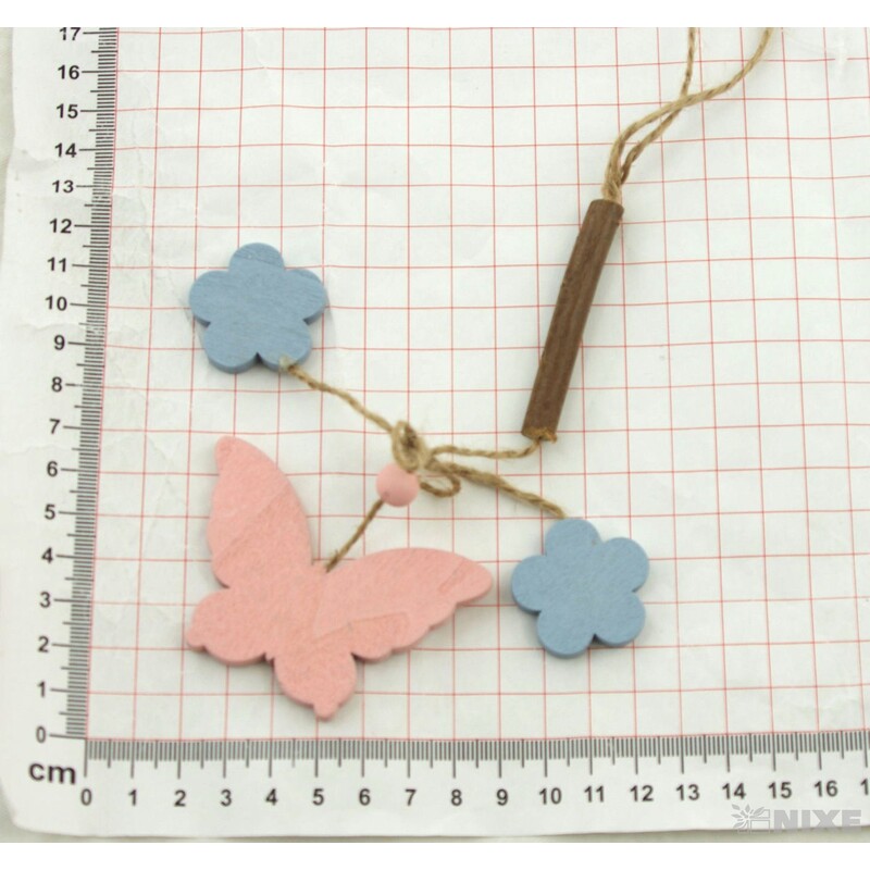 ZÁVĚS D MOTÝL 6ks 5x6cm*MIX BAREV