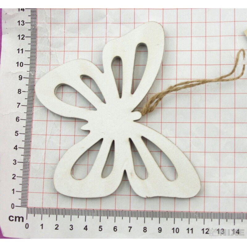 ZÁVĚS D MOTÝL 10ks 12x10cm*BÍLÁ