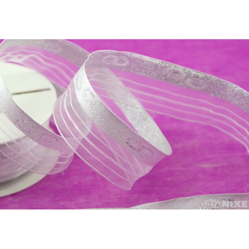 JAQUARD 40mmx20m*BÍLÁ 127