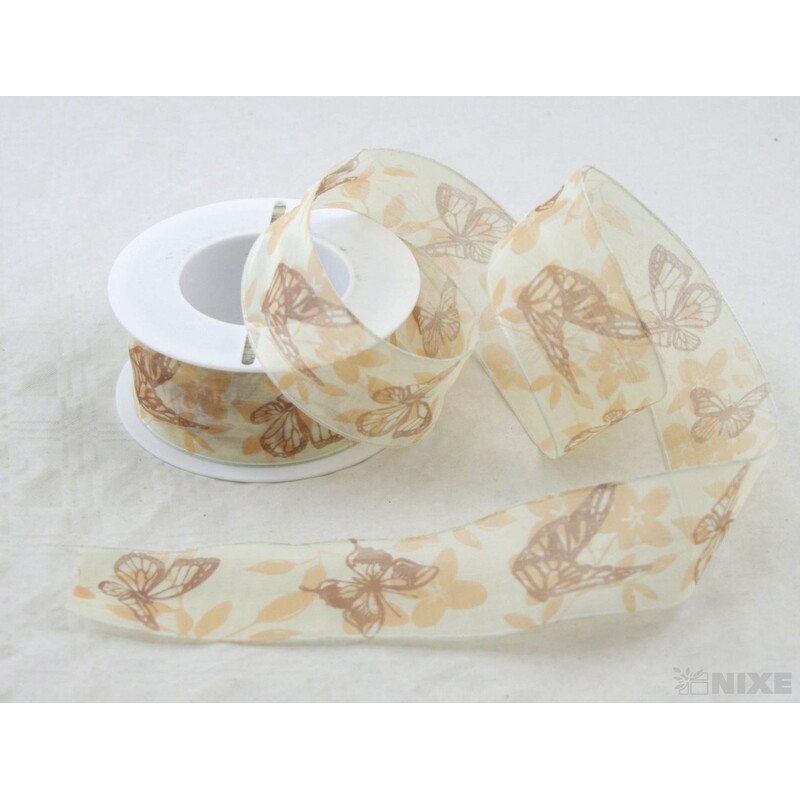 STUHA MOTÝL 40mmx20m*KRÉMOVÁ 105