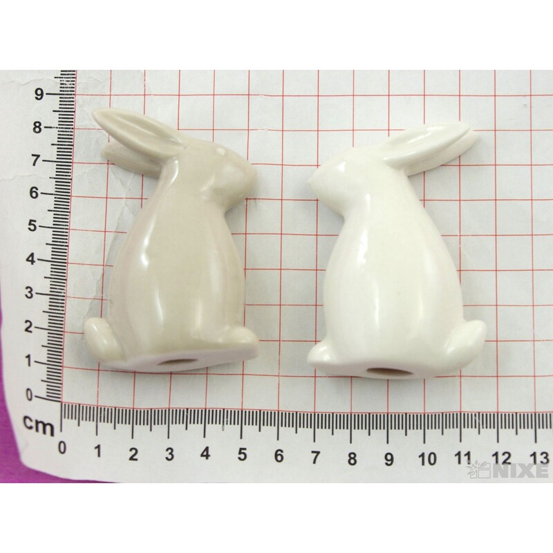 ZAJÍC KERAMIKA 7x5cm*BÍLÁ