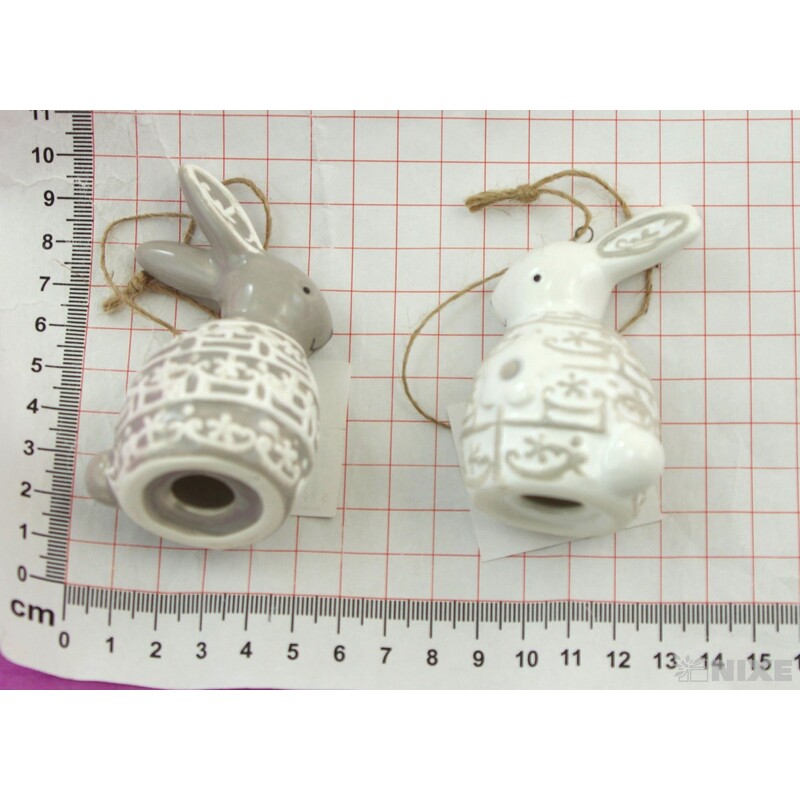 ZAJÍC KERAMIKA 8x5cm*MIX BAREV