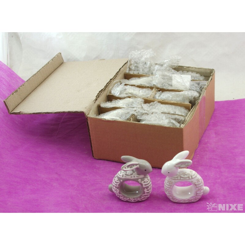 ZAJÍC KERAMIKA 9x8cm*MIX BAREV