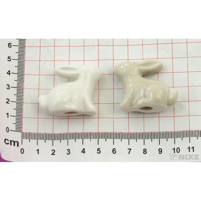 ZAJÍC KERAMIKA 3,5x3,5cm*MIX BAREV