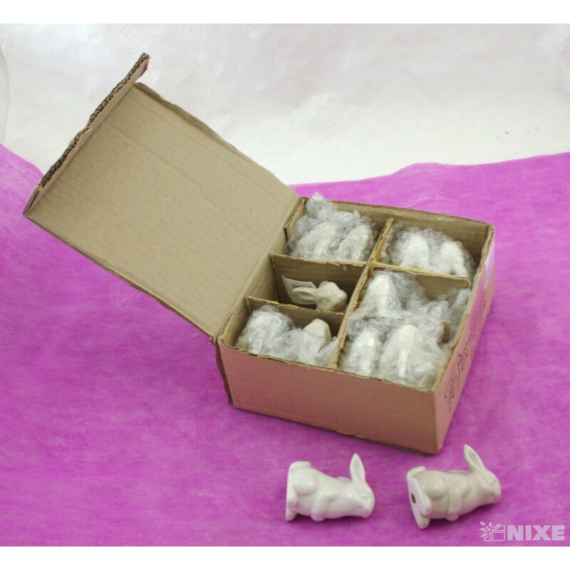 ZAJÍC KERAMIKA 6,5x4,5cm*MIX BAREV