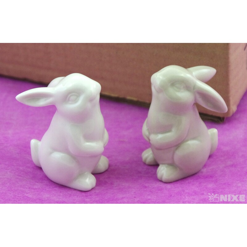 ZAJÍC KERAMIKA 6,5x4,5cm*MIX BAREV