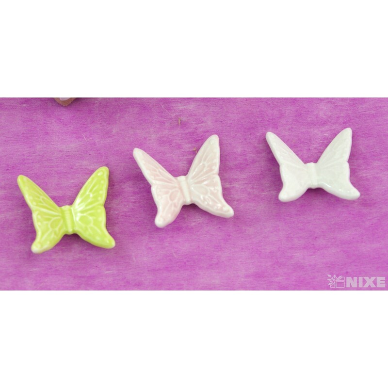 MOTÝL KERAMIKA 4x4cm*MIX BAREV