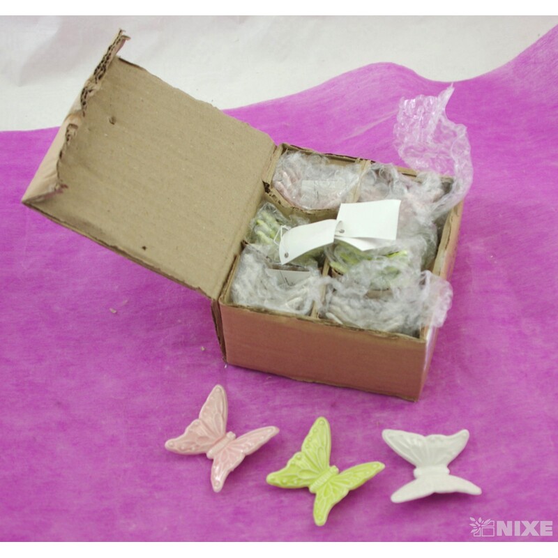 MOTÝL KERAMIKA 5,5x4,5cm*MIX BAREV