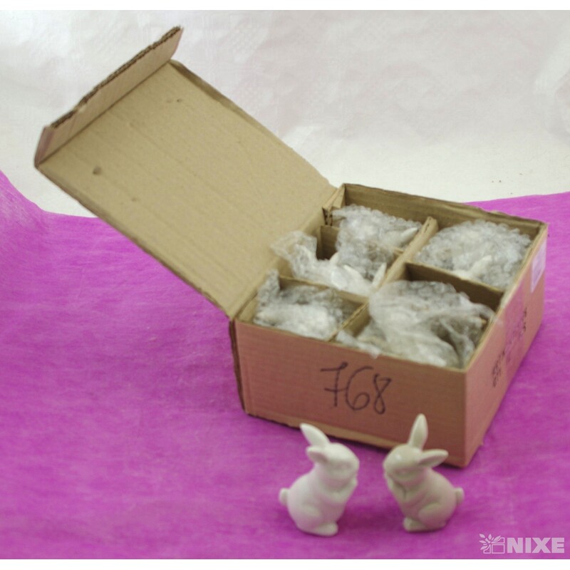 ZAJÍC KERAMIKA 6,5x4,5cm*MIX BAREV