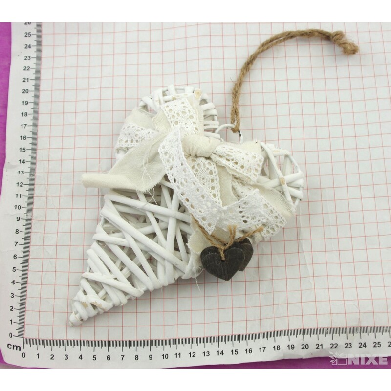 ZÁVĚS SRDCE ZDOBENÉ 20cm*