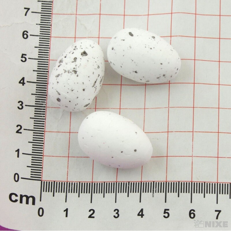 VAJÍČKA 36ks 3cm*BÍLÁ
