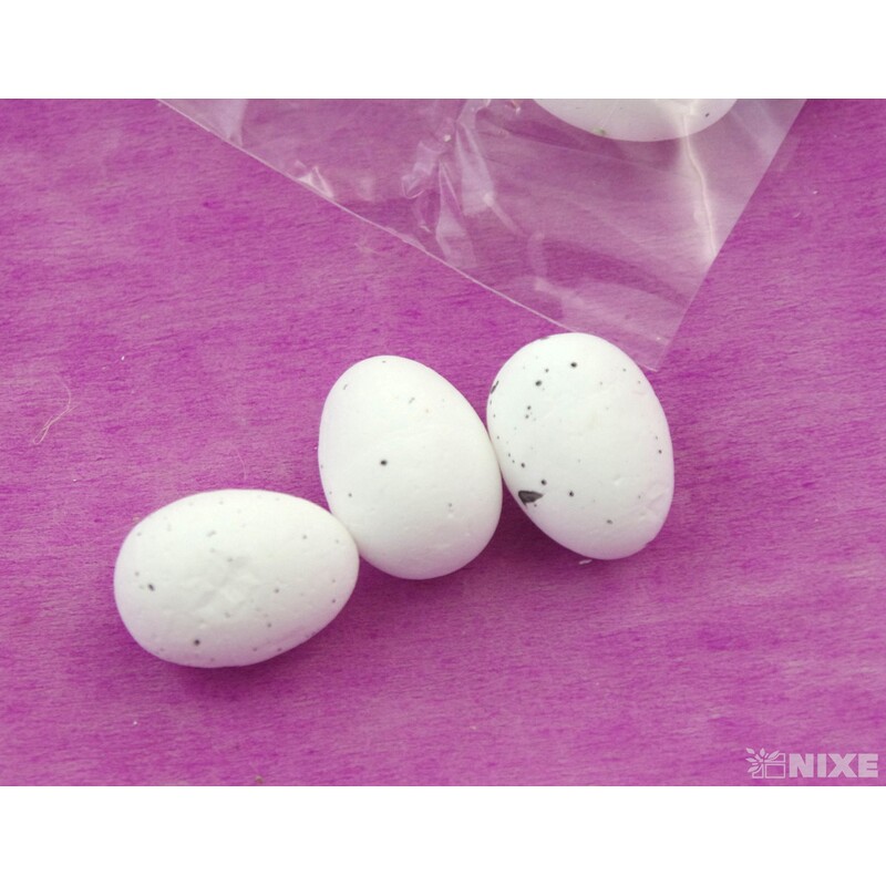 VAJÍČKA 50ks 2,5cm*BÍLÁ