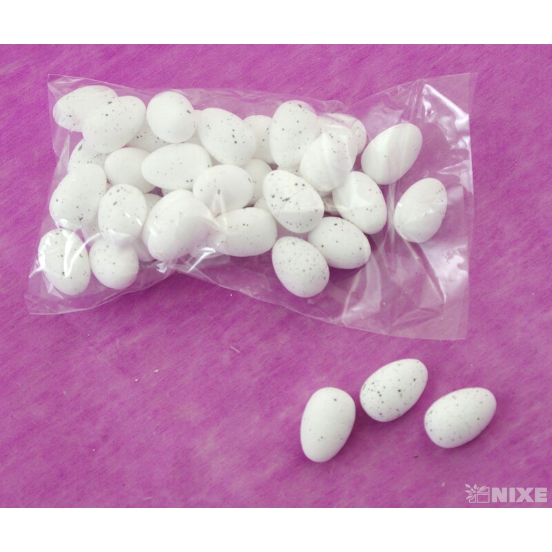 VAJÍČKA 36ks 3cm*BÍLÁ