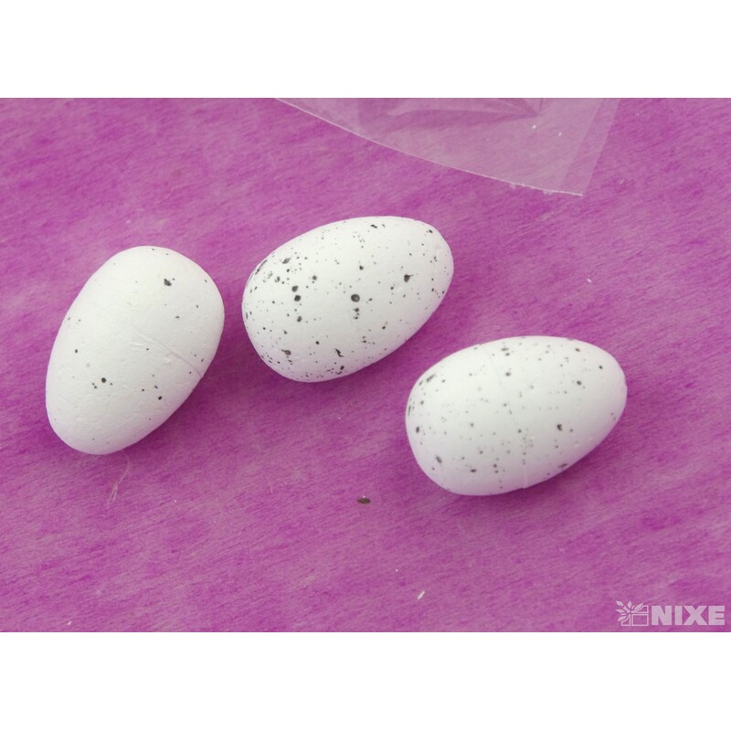 VAJÍČKA 36ks 3cm*BÍLÁ