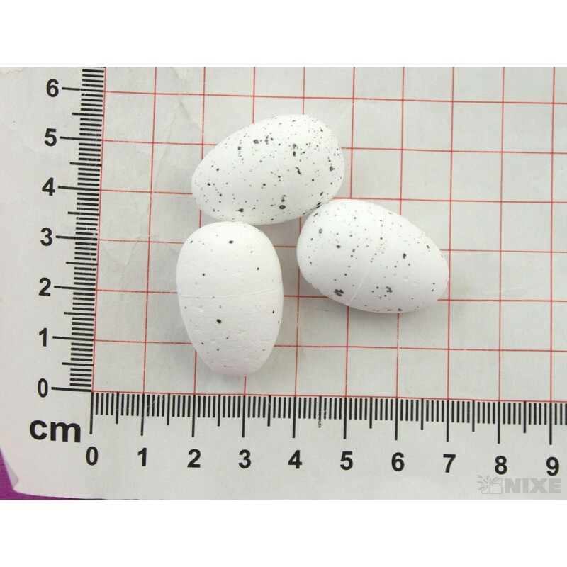 VAJÍČKA 36ks 3cm*BÍLÁ