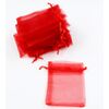 SÁČEK ORGANZA 09x12cm*ČERVENÁ