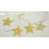 ZÁVĚS HVĚZDA 8cm 4ks*ZLATÁ