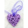 ZÁVĚS SRDCE 08cm*FIALOVÁ