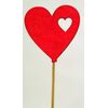 ZÁPICH SRDCE 5ks 5x18cm*ČERVENÁ