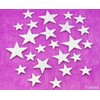 HVĚZDA 3,5-6,5cm 24ks*BÍLÁ