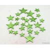HVĚZDA 3,5-6,5cm 24ks*ZELENÁ