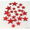 HVĚZDA 3,5-6,5cm 24ks*ČERVENÁ