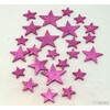 HVĚZDA 3,5-6,5cm 24ks*RŮŽOVÁ