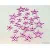HVĚZDA 3,5-6,5cm 24ks*RŮŽOVÁ