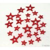 HVĚZDA 3,5-6,5cm 24ks*ČERVENÁ
