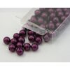 KORÁLKY 14mm 72ks*FIALOVÁ TM.