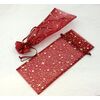 SÁČEK ORGANZA HVĚZDA 14x34cm*BORDOVÁ