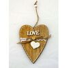 ZÁVĚS SRDCE DŘEVO 14cm*PŘÍRODNÍ