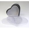 KRABICE SRDCE 3ks 26x11cm 23x10 21x9*BÍLÁ