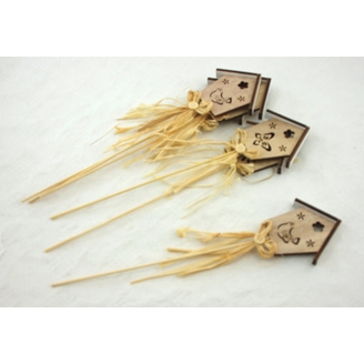 ZÁPICH BUDKA 8,5x32cm 6ks*PŘÍRODNÍ