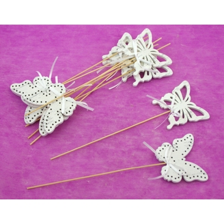 ZÁPICH D MOTÝL 7x25cm 10ks*BÍLÁ