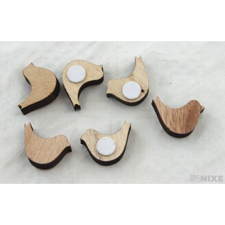 DŘEVO NALEPOVACÍ MIX 3cm 6ks*PŘÍRODNÍ