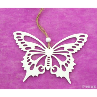 ZÁVĚS D MOTÝL 15x10cm 2ks*BÍLÁ