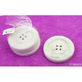 KNOFLÍK DŘEVO 15cm 4ks*BÍLÁ