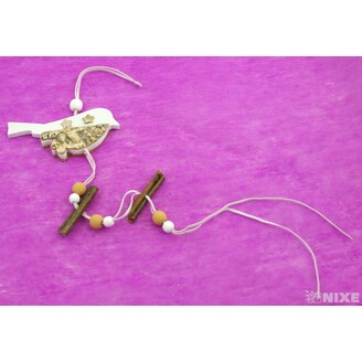 ZÁVĚS DŘEVO MIX 12x12cm*