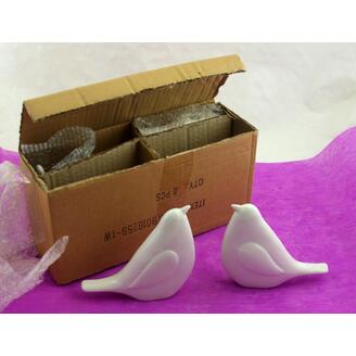 PTÁČEK KERAMIKA 14x13cm*BÍLÁ